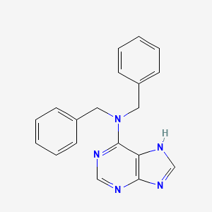 molecular formula C19H17N5 B12133790 N,N-dibenzyl-7H-purin-6-amine CAS No. 4236-49-1