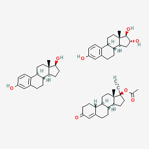 molecular formula C58H76O8 B1213389 Trisekvens CAS No. 66100-41-2