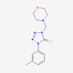 molecular formula C13H17N5OS B12133955 1-(3-methylphenyl)-4-(morpholin-4-ylmethyl)-1,4-dihydro-5H-tetrazole-5-thione 