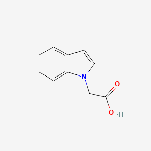 molecular formula C10H9NO2 B1213396 1H-Indole-1-acetic acid CAS No. 24297-59-4