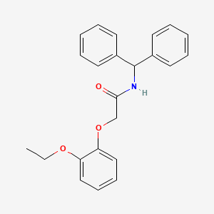 molecular formula C23H23NO3 B12134124 N-(diphenylmethyl)-2-(2-ethoxyphenoxy)acetamide 