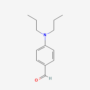 molecular formula C13H19NO B1213418 苯甲醛，4-(二丙基氨基)- CAS No. 613-28-5