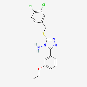 3-[(3,4-Dichlorophenyl)methylthio]-5-(3-ethoxyphenyl)-1,2,4-triazole-4-ylamine