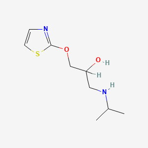 molecular formula C9H16N2O2S B1213425 Tazolol CAS No. 39832-48-9