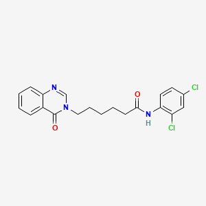 N-(2,4-dichlorophenyl)-6-(4-oxoquinazolin-3(4H)-yl)hexanamide