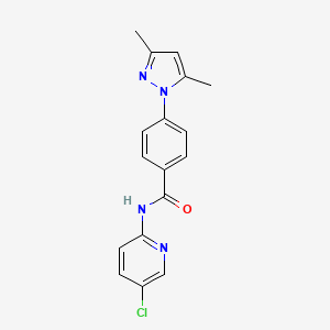 N-(5-chloropyridin-2-yl)-4-(3,5-dimethyl-1H-pyrazol-1-yl)benzamide