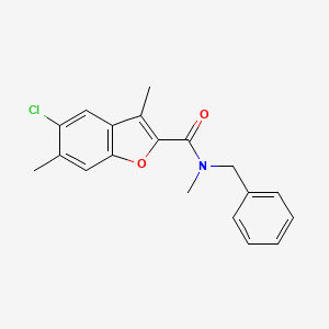 N-benzyl-5-chloro-N,3,6-trimethyl-1-benzofuran-2-carboxamide