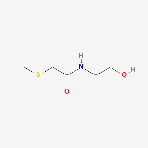 molecular formula C5H11NO2S B1213458 Methylthioacetylaminoethanol CAS No. 71524-68-0
