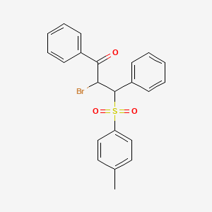 2-Bromo-3-[(4-methylphenyl)sulfonyl]-1,3-diphenylpropan-1-one