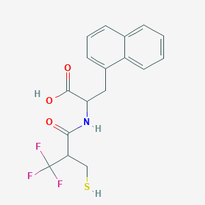 1-Naphthalenepropanoic acid, alpha-((3,3,3-trifluoro-2-(mercaptomethyl)-1-oxopropyl)amino)-