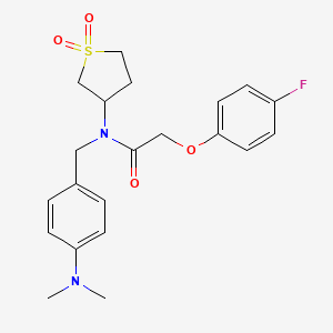 N-[4-(dimethylamino)benzyl]-N-(1,1-dioxidotetrahydrothiophen-3-yl)-2-(4-fluorophenoxy)acetamide