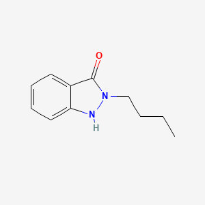 molecular formula C11H14N2O B1213473 2-Butyl-1,2-dihydro-3H-indazol-3-one CAS No. 89438-55-1
