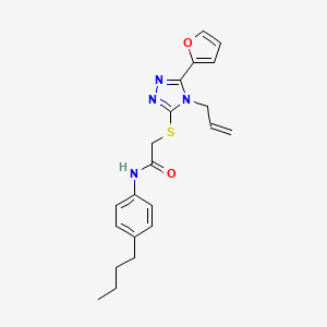 N-(4-butylphenyl)-2-{[5-(furan-2-yl)-4-(prop-2-en-1-yl)-4H-1,2,4-triazol-3-yl]sulfanyl}acetamide