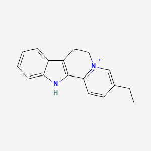 6H-Indolo(2,3-a)quinolizin-5-ium, 3-ethyl-7,12-dihydro-