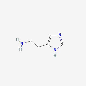 molecular formula C5H9N3 B1213489 组胺 CAS No. 51-45-6