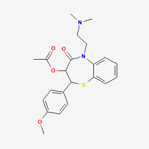 molecular formula C22H26N2O4S B1213492 Dilacor XR CAS No. 34933-06-7