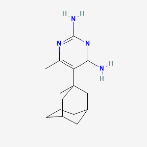 molecular formula C15H22N4 B1213494 2,4-Diamino-5-adamantyl-6-methylpyrimidine CAS No. 31935-08-7