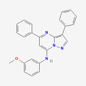 N-(3-methoxyphenyl)-3,5-diphenylpyrazolo[1,5-a]pyrimidin-7-amine