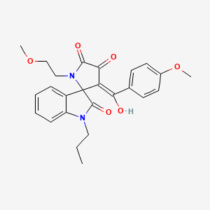 4'-hydroxy-1'-(2-methoxyethyl)-3'-[(4-methoxyphenyl)carbonyl]-1-propylspiro[indole-3,2'-pyrrole]-2,5'(1H,1'H)-dione