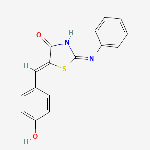 (5Z)-5-(4-hydroxybenzylidene)-2-(phenylamino)-1,3-thiazol-4(5H)-one