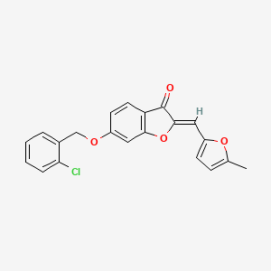 6-[(2-chlorobenzyl)oxy]-2-[(Z)-1-(5-methyl-2-furyl)methylidene]-1-benzofuran-3-one