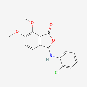 3-[(2-chlorophenyl)amino]-6,7-dimethoxy-2-benzofuran-1(3H)-one