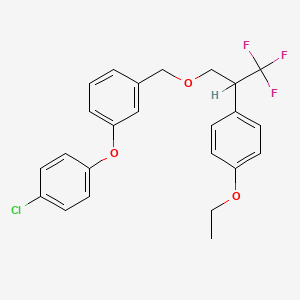 molecular formula C24H22ClF3O3 B1213520 Flufenprox CAS No. 107713-58-6