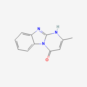 molecular formula C11H9N3O B1213521 2-methylpyrimido[1,2-a]benzimidazol-4(1H)-one CAS No. 50290-51-2