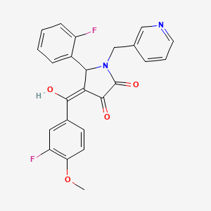 4-[(3-fluoro-4-methoxyphenyl)carbonyl]-5-(2-fluorophenyl)-3-hydroxy-1-(pyridin-3-ylmethyl)-1,5-dihydro-2H-pyrrol-2-one