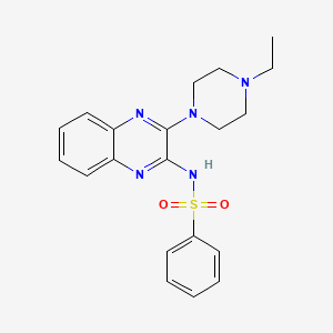 N-[3-(4-ethylpiperazin-1-yl)quinoxalin-2-yl]benzenesulfonamide