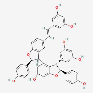 molecular formula C42H32O9 B1213529 Trans-diptoindonesin B CAS No. 610757-17-0