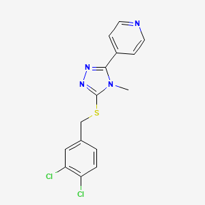 3-[(3,4-Dichlorophenyl)methylthio]-4-methyl-5-(4-pyridyl)-1,2,4-triazole