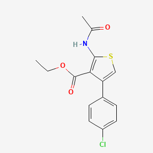 Ethyl 2-(acetylamino)-4-(4-chlorophenyl)thiophene-3-carboxylate