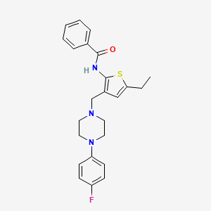 N-(5-ethyl-3-{[4-(4-fluorophenyl)piperazin-1-yl]methyl}thiophen-2-yl)benzamide