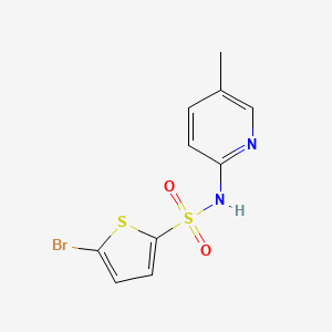 molecular formula C10H9BrN2O2S2 B1213537 5-bromo-N-(5-methyl-2-pyridinyl)-2-thiophenesulfonamide 