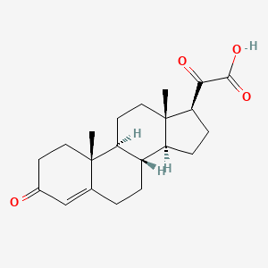 molecular formula C21H28O4 B1213540 Pregnenoic acid CAS No. 2681-57-4