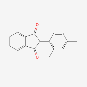 molecular formula C17H14O2 B1213542 2-(2,4-Dimethylphenyl)indan-1,3-dione CAS No. 7561-62-8