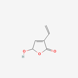 molecular formula C6H6O3 B1213543 5-Hydroxy-3-vinyl-2(5H)-furanone CAS No. 3734-60-9