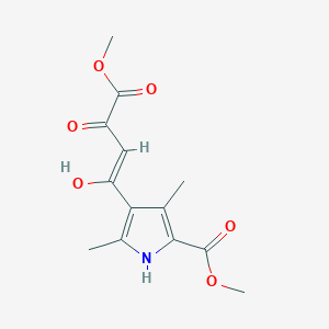 methyl 4-(3-hydroxy-4-methoxy-4-oxobut-2-enoyl)-3,5-dimethyl-1H-pyrrole-2-carboxylate