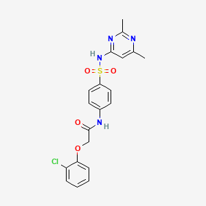 2-(2-chlorophenoxy)-N-{4-[(2,6-dimethylpyrimidin-4-yl)sulfamoyl]phenyl}acetamide