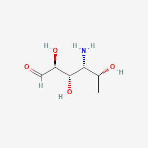molecular formula C6H13NO4 B1213552 4-Amino-4,6-dideoxy-D-mannose CAS No. 31348-80-8