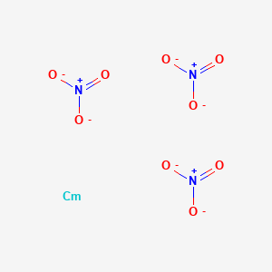 molecular formula CmN3O9-3 B1213553 Curium trinitrate CAS No. 35311-12-7