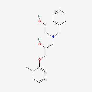 molecular formula C19H25NO3 B12135596 1-[Benzyl(2-hydroxyethyl)amino]-3-(2-methylphenoxy)propan-2-ol 