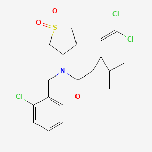 N-(2-chlorobenzyl)-3-(2,2-dichloroethenyl)-N-(1,1-dioxidotetrahydrothiophen-3-yl)-2,2-dimethylcyclopropanecarboxamide