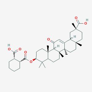 (2R,4aS,6aR,6aS,6bR,10S,12aS,14bS)-10-[(1R,2S)-2-carboxycyclohexanecarbonyl]oxy-2,4a,6a,6b,9,9,12a-heptamethyl-13-oxo-3,4,5,6,6a,7,8,8a,10,11,12,14b-dodecahydro-1H-picene-2-carboxylic acid