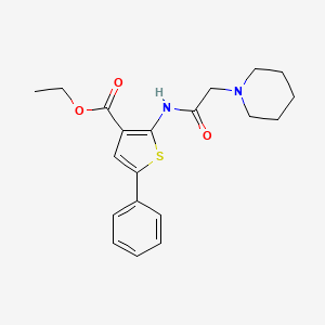 Ethyl 5-phenyl-2-[(2-piperidinoacetyl)amino]-3-thiophenecarboxylate