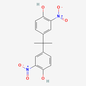 molecular formula C15H14N2O6 B1213574 2,2-Bis(4-hydroxy-3-nitrophenyl)propane CAS No. 5329-21-5
