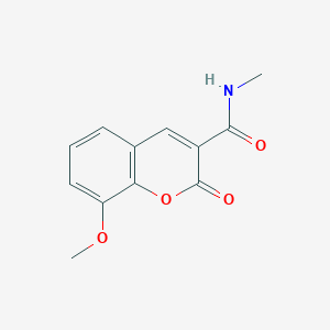 8-methoxy-N-methyl-2-oxo-1-benzopyran-3-carboxamide