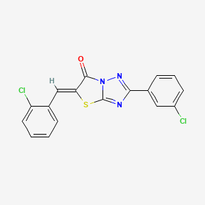 (5Z)-5-(2-chlorobenzylidene)-2-(3-chlorophenyl)[1,3]thiazolo[3,2-b][1,2,4]triazol-6(5H)-one