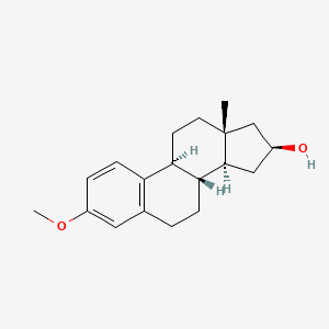 molecular formula C19H26O2 B1213577 3-Methoxy-estra-1,3,5(10)-trien-16-ol,(16beta)- CAS No. 1229-33-0